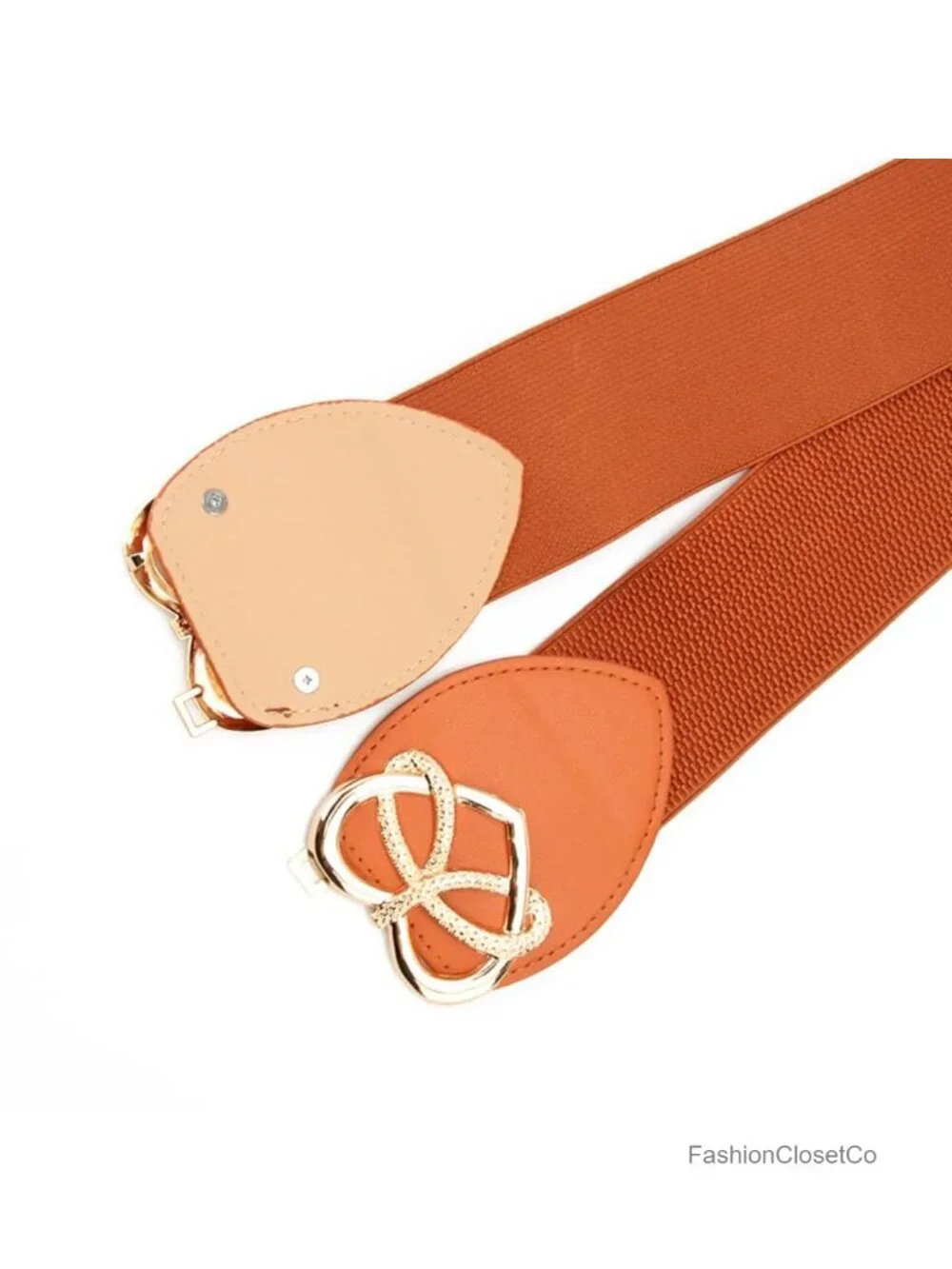 2 Pack Wide Waist Belts for Women Vintage Stretchy Cinch Belts for Dresses Retro